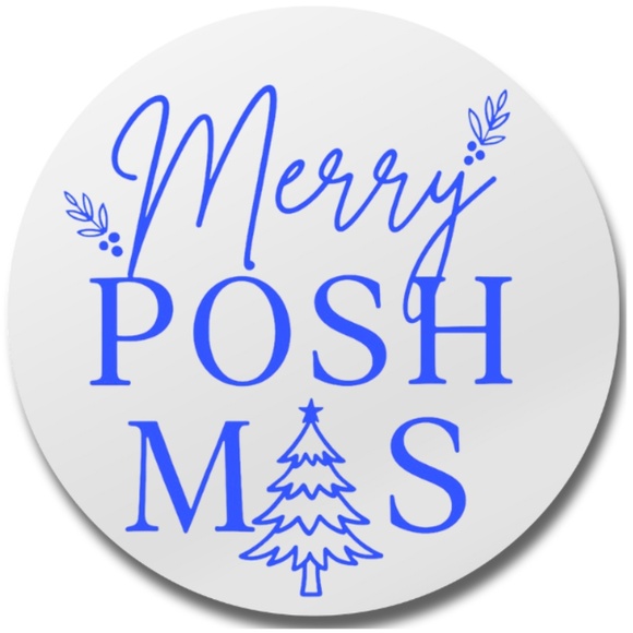 Merry Poshmas Stickers – Round Christmas Labels for Poshmark Packaging stickers - Picture 4 of 4